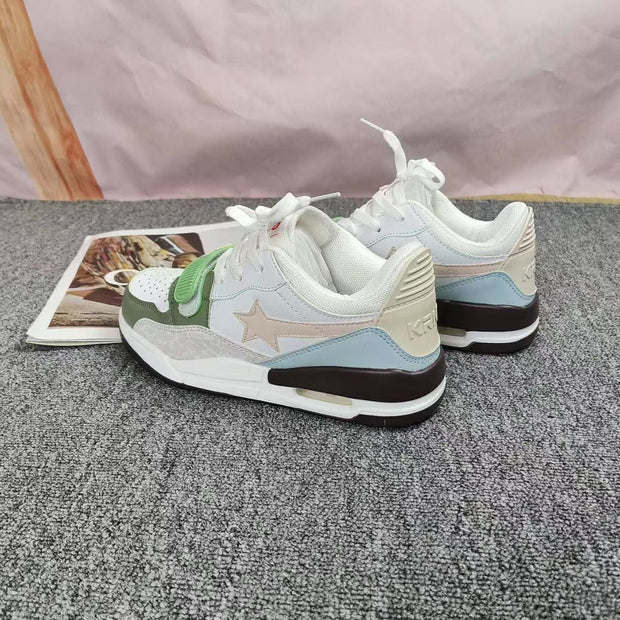 Lucky Star splicing air cushion couple sports casual shoes