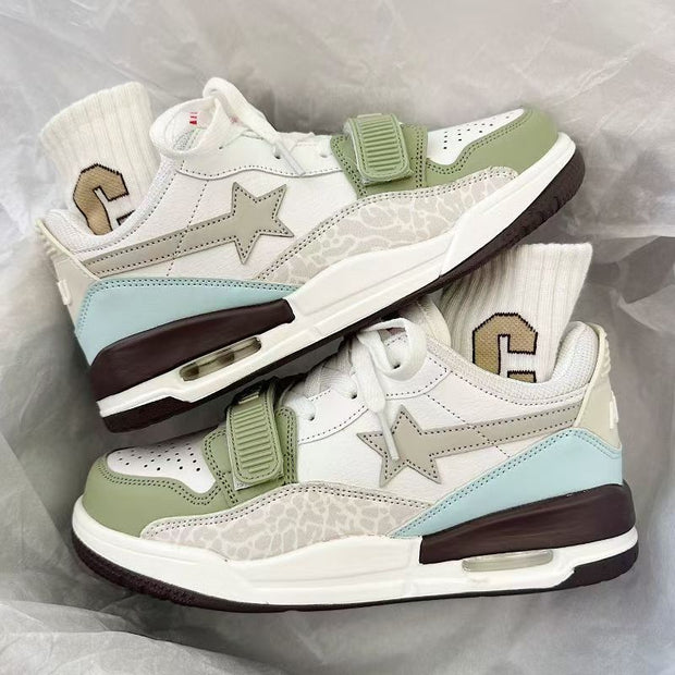 Lucky Star splicing air cushion couple sports casual shoes