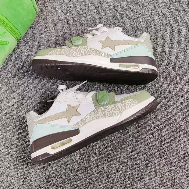 Lucky Star splicing air cushion couple sports casual shoes