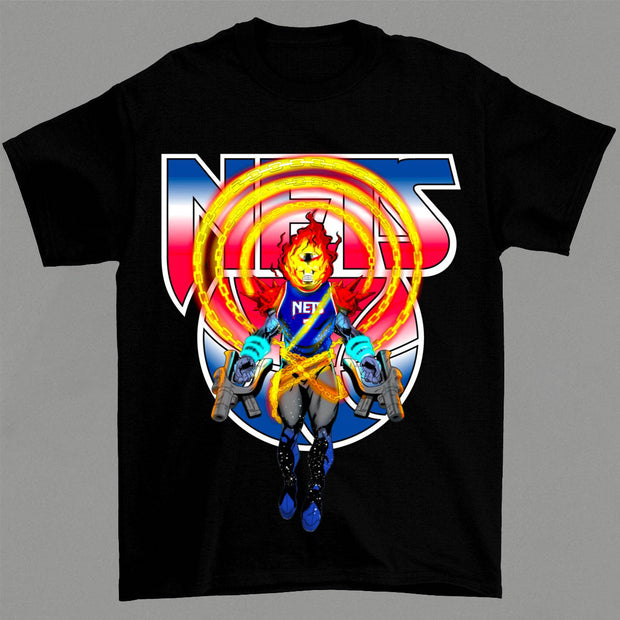 Retro print street fashion short-sleeved T-shirt