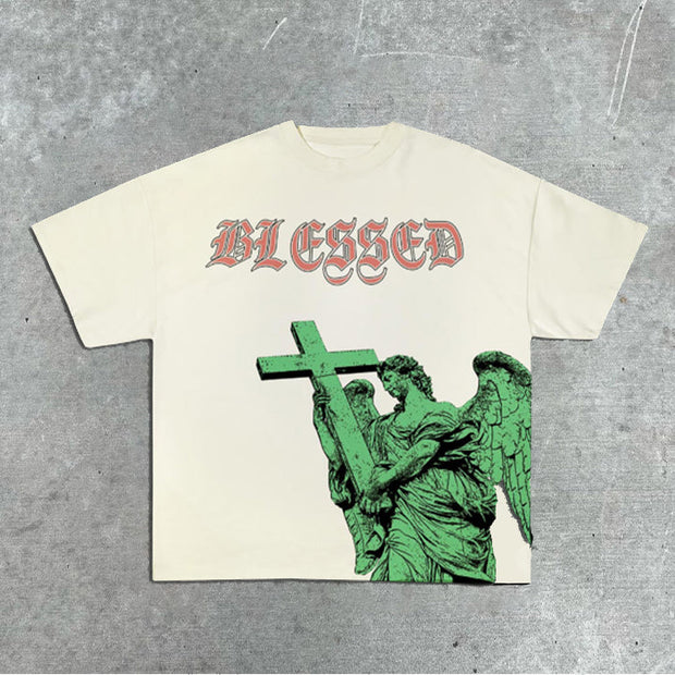 Jesus Print Short Sleeve T-Shirt