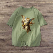 Retro fashion casual short-sleeved T-shirt