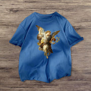 Retro fashion casual short-sleeved T-shirt