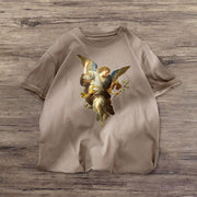 Retro fashion casual short-sleeved T-shirt