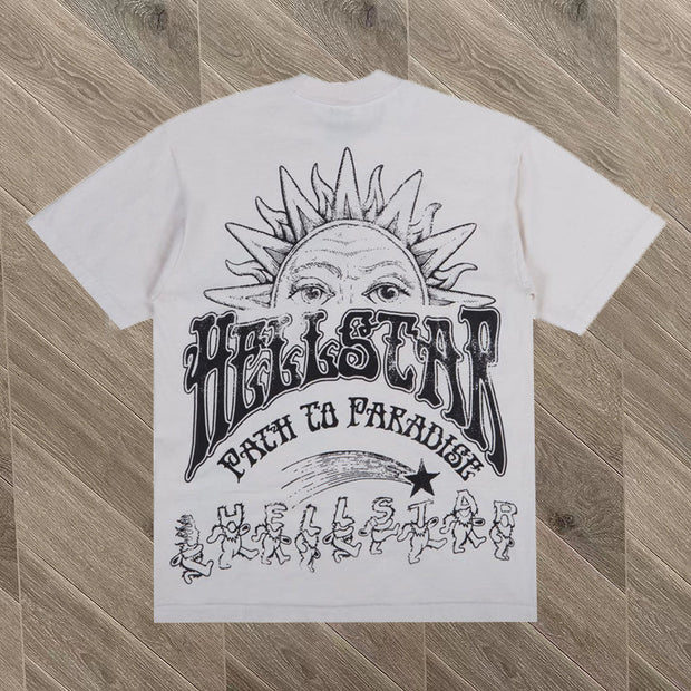 Fashion Printed Round Neck Loose Short Sleeve T-Shirt
