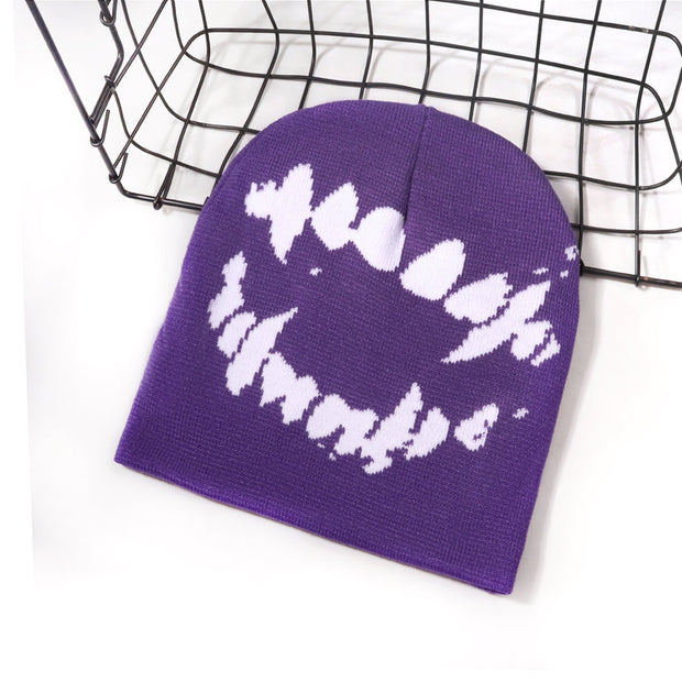 Funny Gothic Jacquard Knitted Hat