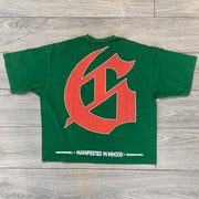 Street retro large print T-shirt