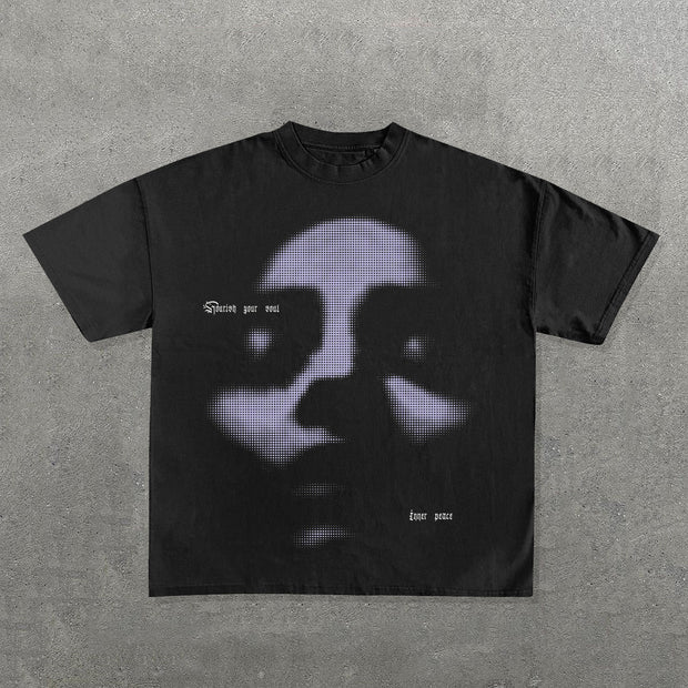 Nourish Your Soul Inner Peace Print Short Sleeve T-Shirt