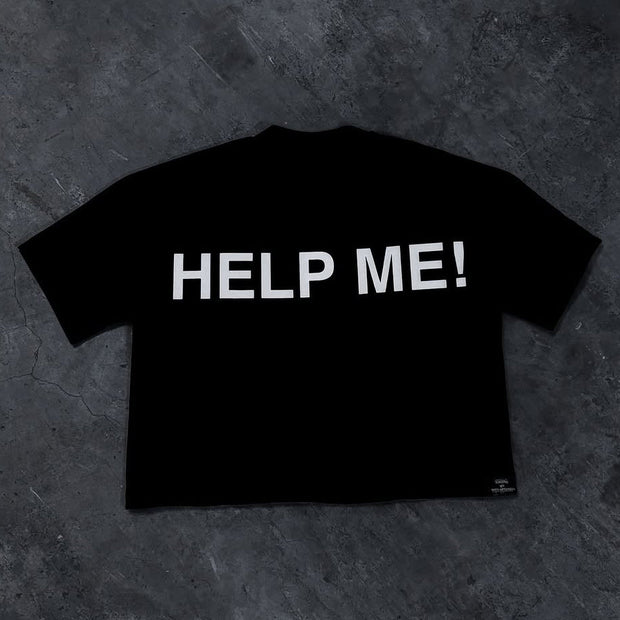 Character Portrait Help Me Print Short Sleeve T-Shirt