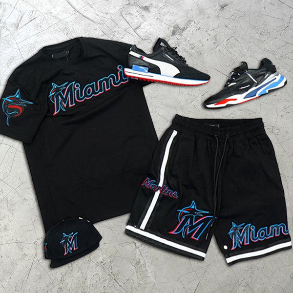 Miami Print Short Sleeve Two Piece
