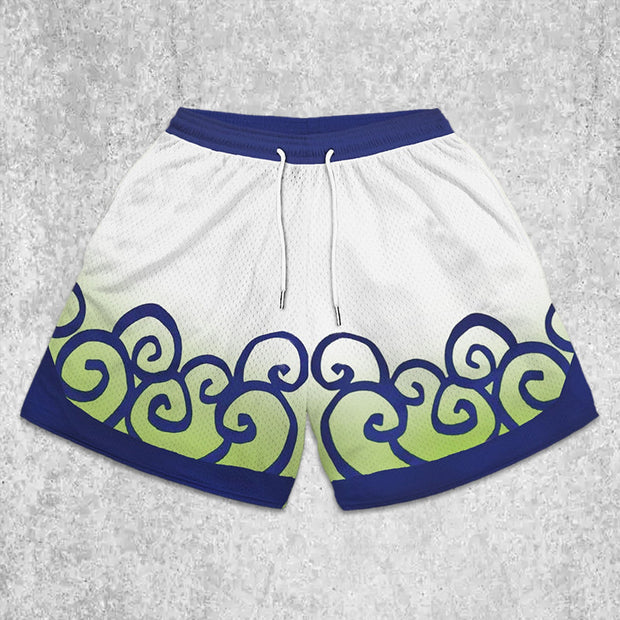 Men's Casual Print Panel Shorts