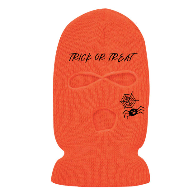 Ski Mask Embroidered Knit Hat