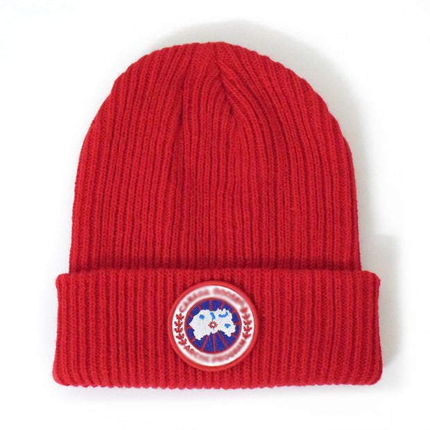 Outdoor warm hat sports cap lengthened thick knitted hat