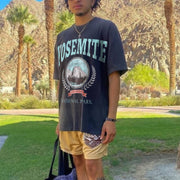 Vintage Graphic Print Short Sleeve T-Shirt