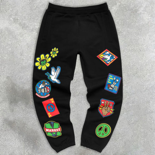 Casual loving peaceful away from war sports home outdoor trousers