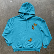 Retro Butterfly Print Casual Street Long Sleeve Hoodie