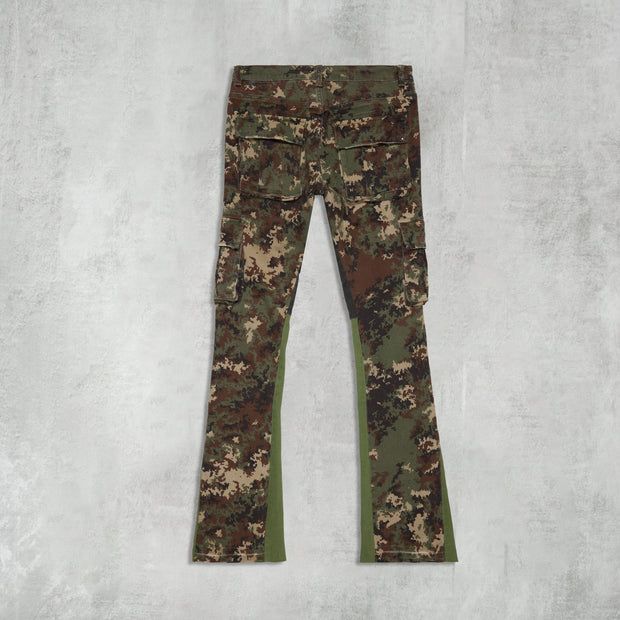 Casual street patchwork pocket denim