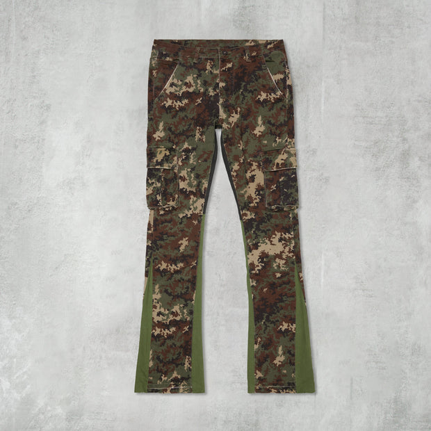 Casual street patchwork pocket denim
