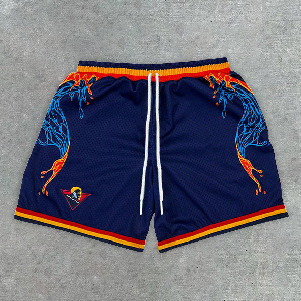 Stylish Preppy Splash Shorts