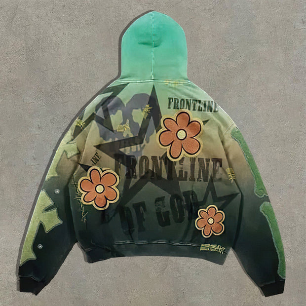 Vintage Gradient Oversized Hoodie