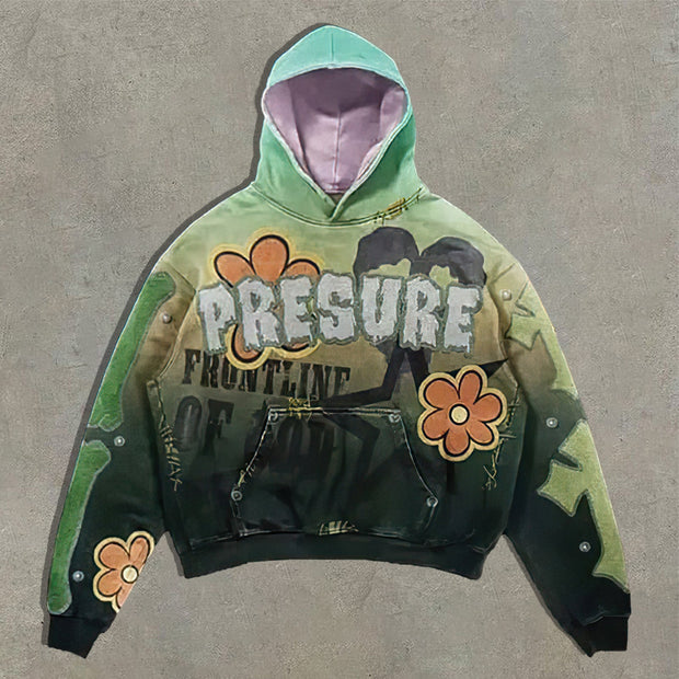 Vintage Gradient Oversized Hoodie