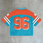 Contrast color number 96 mesh jersey