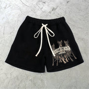 Retro Graphic Street Hip Hop Casual Shorts