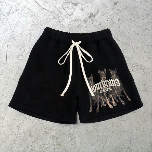 Retro Graphic Street Hip Hop Casual Shorts