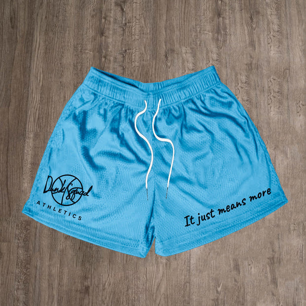 It Just Means More Print Mesh Shorts