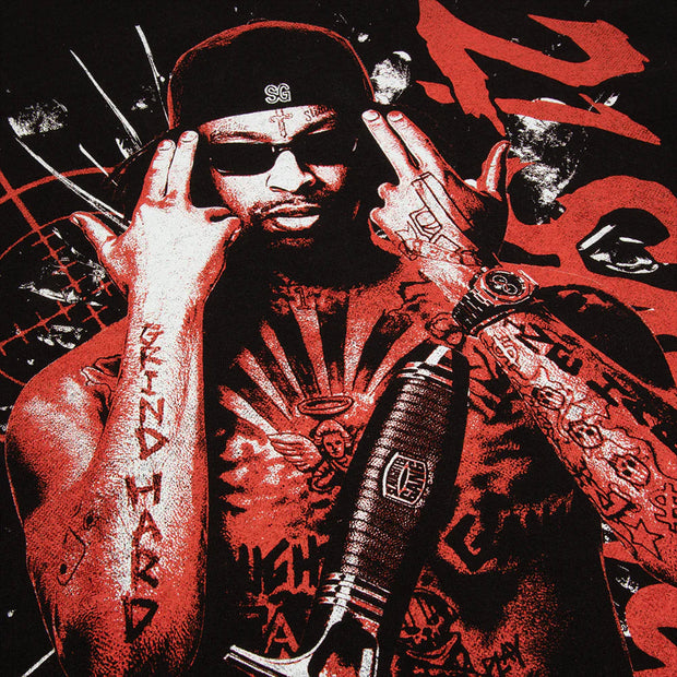 Savage blood knife print T-shirt