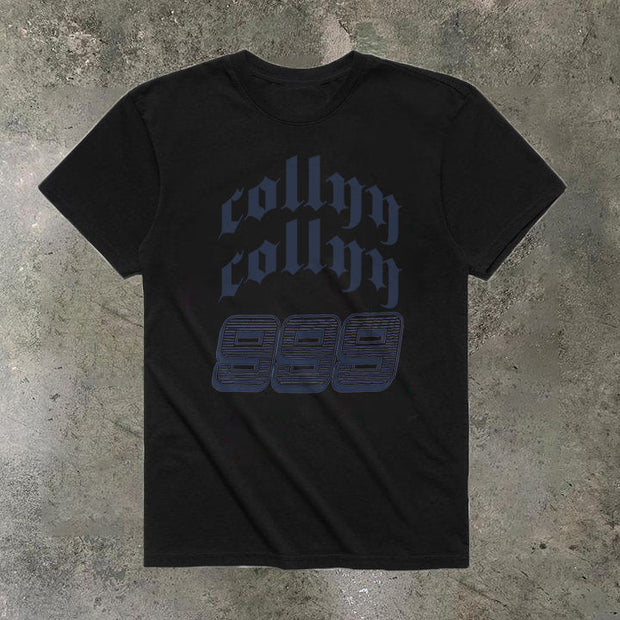 Retro fashion print short-sleeved T-shirt street