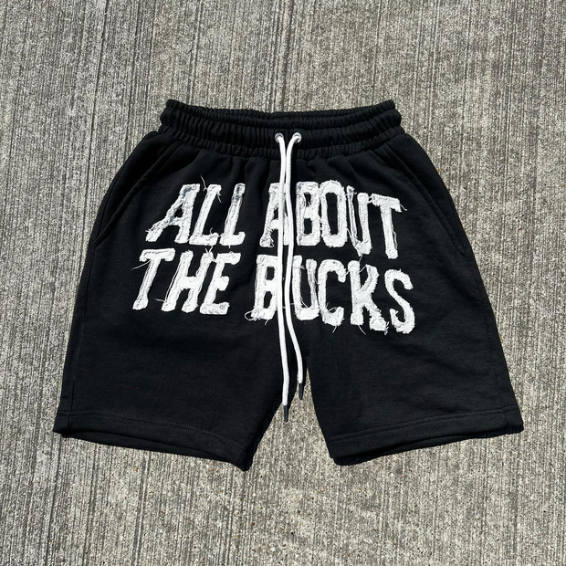 Personalized patch casual shorts