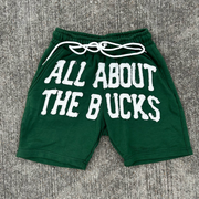 Personalized patch casual shorts