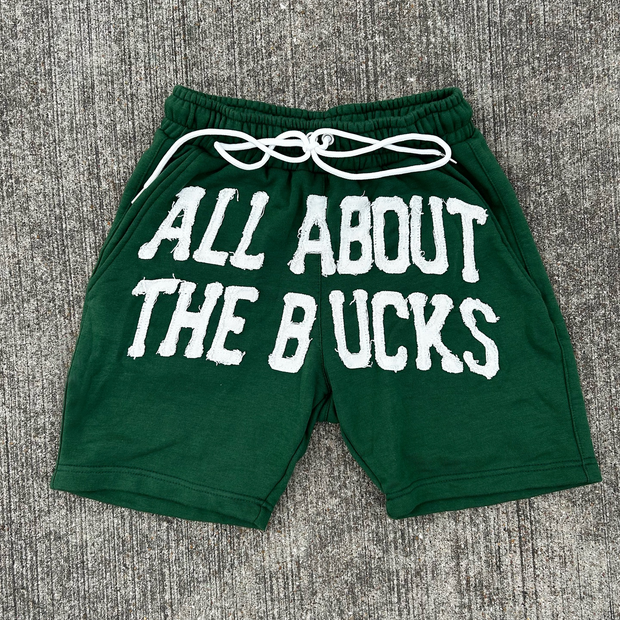 Personalized patch casual shorts