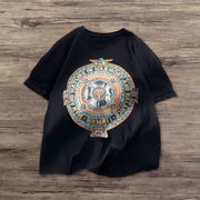 Vintage print crew neck T-shirt