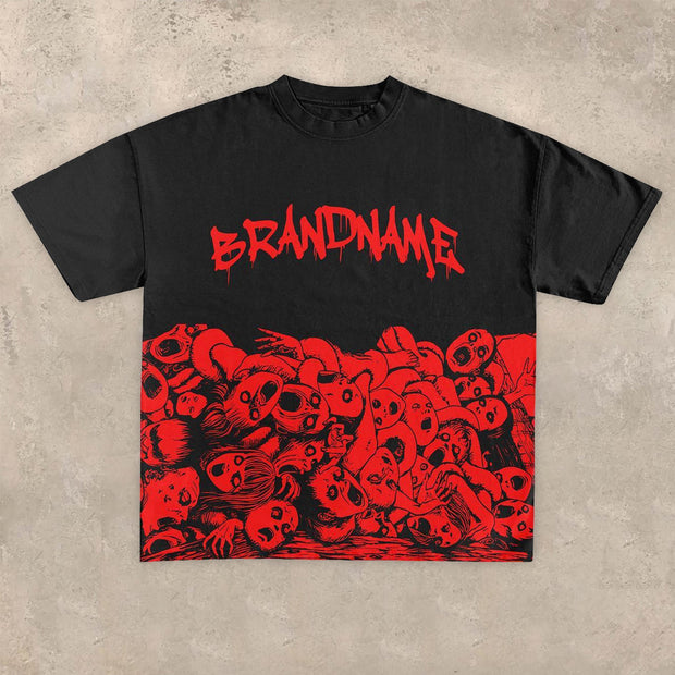 Vintage graphic short-sleeved T-shirt