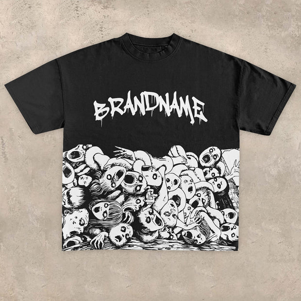 Vintage graphic short-sleeved T-shirt