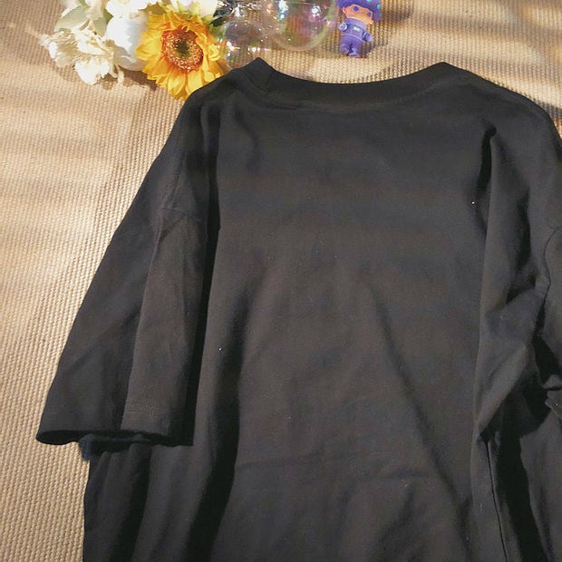 Cartoon trend personality printed short-sleeved T-shirt