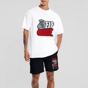 Street personality casual short-sleeved sports suit