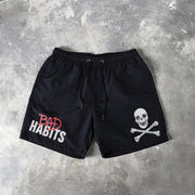 Skull Print 5 Inseam Shorts