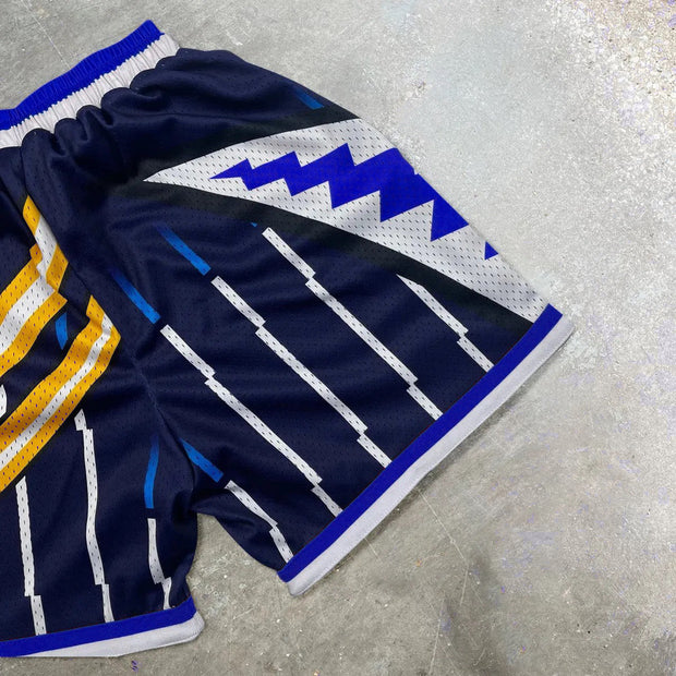 Retro Trendy Mesh Zipper Shorts