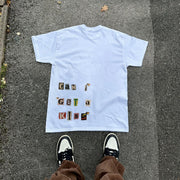 Personalized street style oversized hip-hop T-shirt