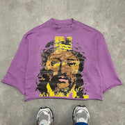 Jesus redemption print street sweatshirt