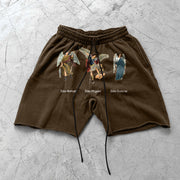 Angel Faith Retro Scattered Street Shorts