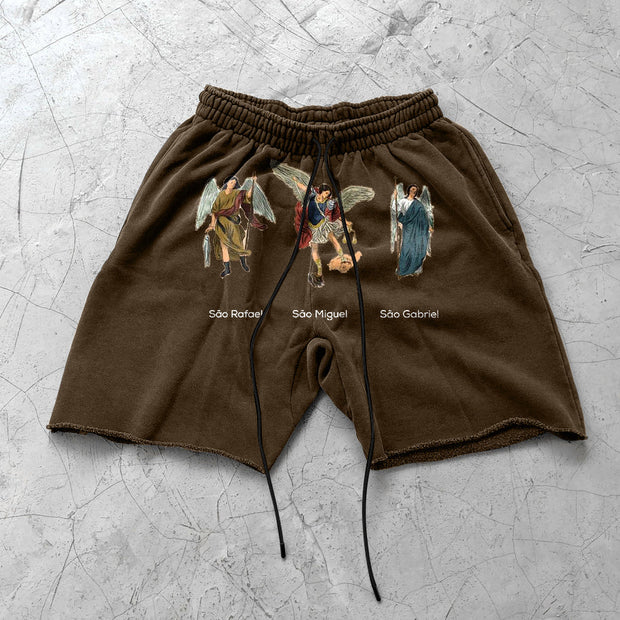 Angel Faith Retro Scattered Street Shorts