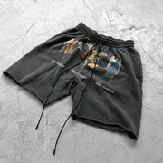 Angel Faith Retro Scattered Street Shorts