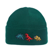 Hip Hop Knitted Hood Woolen Hat Dinosaur Embroidery