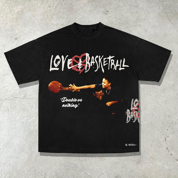 Love Basketball Casual Street T-shirt