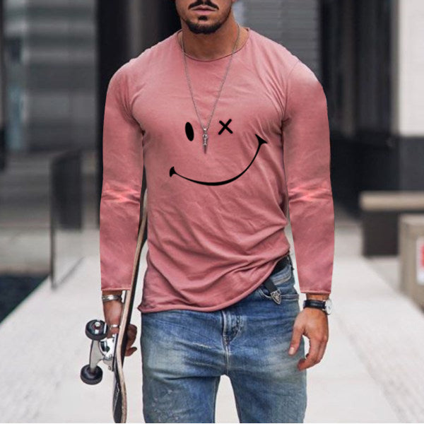 Smiley Print Long Sleeve T-shirt