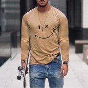 Smiley Print Long Sleeve T-shirt